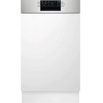 AEG Masina de spalat vase semi-incorporabila AEG FEE73517PM, 10 seturi, 9 programe, Clasa D, MaxiFlex, SatelliteClean, QuickLift, AirDry, 45 cm
