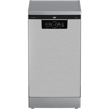 Beko Masina de spalat vase Beko BDFS26046XQ, 10 seturi, 6 programe, Motor ProSmart Inverter, Clasa C, TimeDelay, AquaIntense, 45 cm, Inox