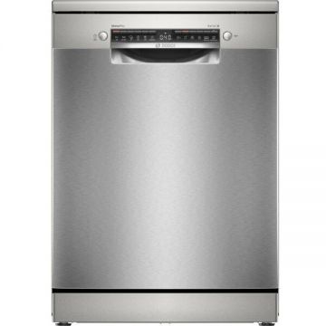 BOSCH Masina de spalat vase Bosch SMS4EMI06E, 14 seturi, 6 programe, Home Connect, AquaStop, Motor EcoSilence Drive, Clasa B, 60 cm, Inox antiamprenta