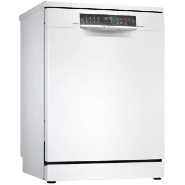 BOSCH Masina de spalat vase Bosch SMS6ZCW48E, 14 seturi, 8 programe, Clasa C, PerfectDry, Sistem Rackmatic, Silence Plus, Home Connect, 60 cm, Alb