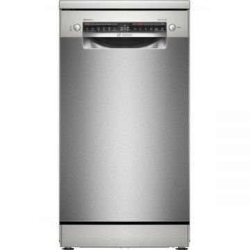 BOSCH Masina de spalat vase Bosch SPS4HMI49E, 10 seturi, 6 programe, Home Connect, Silence Plus, Clasa E, 45 cm, Inox