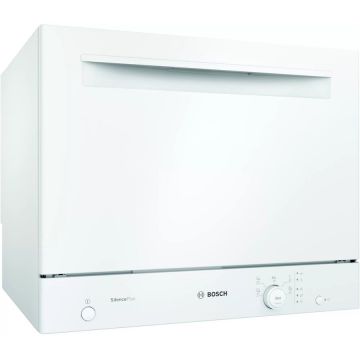 BOSCH Masina de spalat vase compacta independenta Bosch SKS51E32EU, 6 seturi, 5 programe, Clasa F, 55 cm, Alb