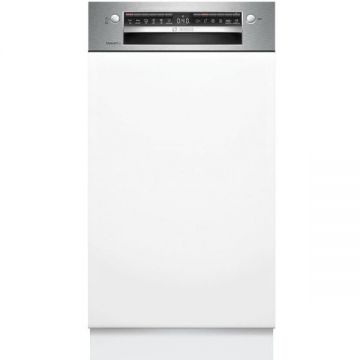 BOSCH Masina de spalat vase incorporabila Bosch SPI4EMS24E, 10 seturi, 6 programe, Clasa C, Home Connect, 45 cm, Inox