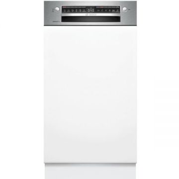 BOSCH Masina de spalat vase incorporabila Bosch SPI4HMS49E, 10 seturi, 6 programe, Clasa E, Home Connect, 45 cm, Alb