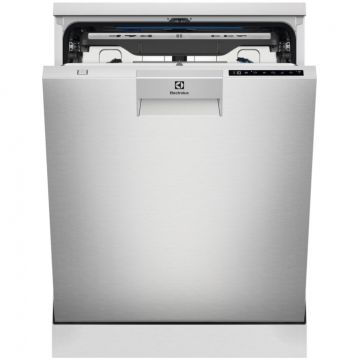 Electrolux Masina de spalat vase Electrolux ESM89300SX, 15 seturi, 8 programe, Clasa D, MaxiFlex, Motor inverter, SatelliteClean, Control touch, 60 cm, Inox