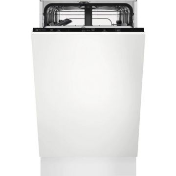 Electrolux Masina de spalat vase incorporabila Electrolux EEA22100L, 9 seturi, 6 programe, 45 cm, Clasa F, panou comanda negru
