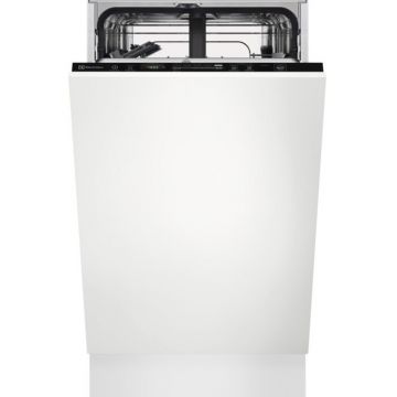 Electrolux Masina de spalat vase incorporabila Electrolux EES42210L, 9 seturi, 8 programe, Clasa E, SatelliteClean, AirDry, Quick Select, Proiectare luminoasa, 45 cm, Alb