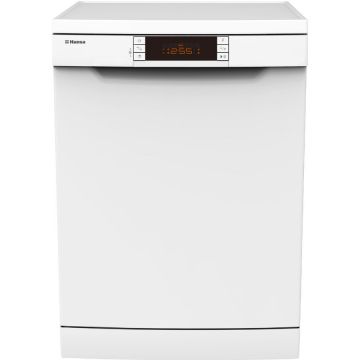 hansa Masina de spalat vase independenta Hansa ZWM 627 WEB, 14 seturi, 7 programe, Clasa E, ZoneWash, Start intarziat, Display LED, 60 cm, Alb