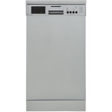 HEINNER Masina de spalat vase Heinner HDW-FS4506DSE++, 10 Seturi, 6 programe, Clasa E, Half load, Aquastop, 45 cm, Antracit