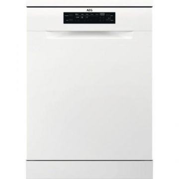 Masina de spalat vase AEG FFB52917ZW, 14 seturi, 8 programe, AirDry, MaxiFlex, Afisaj digital, Clasa E, Motor inverter, 60 cm (Alb)
