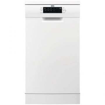 Masina de spalat vase AEG FFB62427ZW, 9 seturi, 9 programe, Motor Inverter, AirDry, Pro Clean, Afisaj digital, Clasa E (Alb)