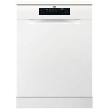 Masina de spalat vase AEG FFB73717PW, 15 seturi, 9 programe, Motor inverter, Control touch, Brat StaelliteClean, Afisaj digital, Clasa D (Alb)