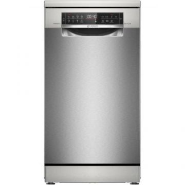 Masina de spalat vase Bosch SPS6YMI14E, 10 seturi, 8 programe, Home Connect, AquaStop, PerfectDry, Clasa B, 45 cm, Inox