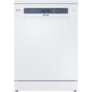 Masina de spalat vase Candy Rapido CF 4C6F0W, 14 seturi, 8 programe, Motor Inverter, WiFi/ hOn app, Automatic open door, Add-dish, Wash&Dry 35’, Maxi Tub, Clasa C, 60 cm (Alb)