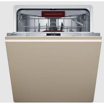Masina de spalat vase complet incorporabila NEFF, S157ZCX01E, N 70, Clasa B, 60 cm, Sertare Flex 2, TimeLight, Zeolith, Chef 70°C, Favorit, Home Connect (Bej)
