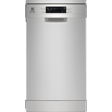 Masina de spalat vase Electrolux ESG43310SX, 10 seturi, 8 programe, Motor Inverter, Display LED,  Clasa D, 45 cm (Argintiu)