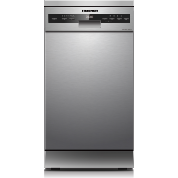 Masina De Spalat Vase HDW-FSM45710AXD++ 10 Seturi Clasa D Display Led 7 Programe Argintiu
