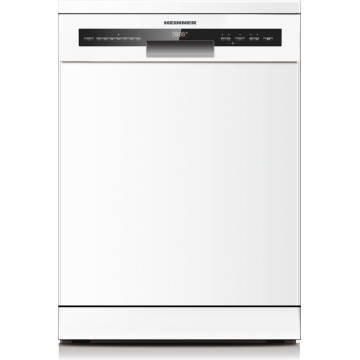 Masina de spalat vase Heinner HDW-FSM60714AWD+++, 14 seturi, Clasa energetica D, Display LED, 7 programe, 3 Cosuri, 60 cm (Alb)
