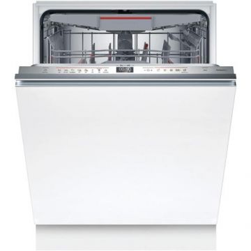 Masina de spalat vase incorporabila Bosch SMH6ZCX06E, 14 seturi, 8 programe, Clasa B, Home Connect, 60 cm (Alb)