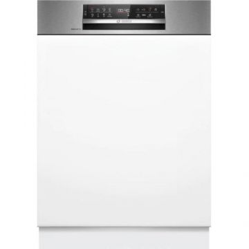 Masina de spalat vase incorporabila Bosch SMI6ECS00E, 14 seturi, 8 programe, Clasa B, Home Connect, 60 cm (Alb/Argintiu)