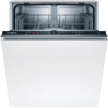 Masina de spalat vase incorporabila Bosch SMV2ITX18E, 12 seturi, 5 programe, Home Connect, ExtraDry, Easy Start, Clasa E, 60 cm (Alb)