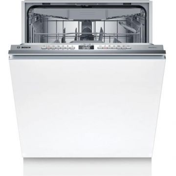 Masina de spalat vase incorporabila Bosch SMV4EVX08E, 14 seturi, 6 programe, Clasa B, EcoSilence Drive, EfficientDry, VarioFlex, VarioDrawer, RackMatic, AquaStop, AquaSensor, Home Connect, 60 cm (Alb)