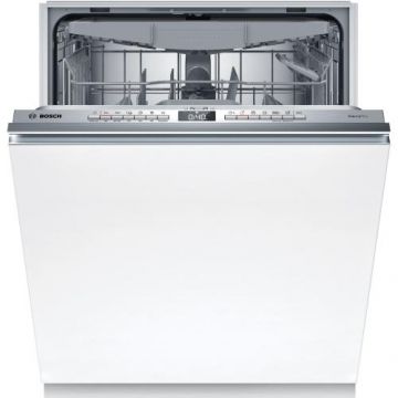 Masina de spalat vase incorporabila Bosch SMV4EVX11E, 14 seturi, 6 programe, EfficientDry, Tab-count, Silence Plus, Sistem Rackmatic, InfoLight, EcoSilence Drive, Home Connect, 60 cm, Clasa B (Alb)