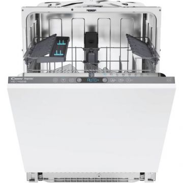 Masina de spalat vase incorporabila Candy Rapido CI 3C6F0A, 13 seturi, 8 programe, WiFi, Wash & Dry 35', Motor Speed-Drive Inverter, Automatic Open Door, Clasa C, 60 cm (Alb)
