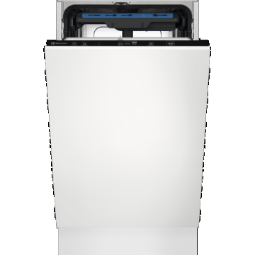 Masina de spalat vase incorporabila Electrolux EEA23200L, 10 seturi, 6 programe, AirDry, QuickSelect, Clasa E, Motor inverter, 45 cm (Alb)