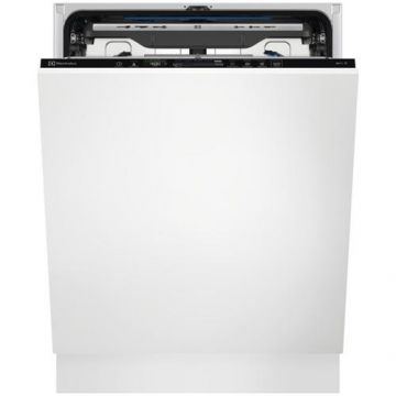 Masina de spalat vase incorporabila Electrolux EEG68600W, 14 seturi, 8 programe, MaxiFlex, AirDry, Motor inverter, Time Beam, Iluminare interioara, Conectivitate WiFi, Clasa A, 60 cm (Alb)