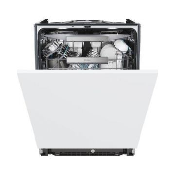 Masina de spalat vase incorporabila Haier I-Pro Shine Series 4 XS 6B1M3PB, 16 seturi, 10 programe, Clasa B, Motor Inverter, Wi-Fi, AI program, H-arm spray, Maxi Tub, Automatic open door, Aqua Stop, Lumina interna, Sliding door, 60 cm (Alb)