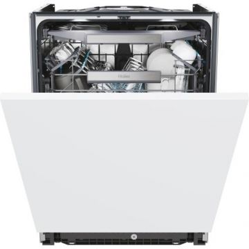 Masina de spalat vase incorporabila Haier XS 6B0M3PDB, 16 seturi, 10 programe, Clasa B, Motor Inverter, WiFi, Ultra Dry, Aqua Stop, Sliding door, 60 cm (Alb)