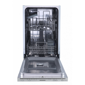 Masina de spalat vase incorporabila Heinner HDW-BIM45510E++, Slim, 10 seturi, 5 programe, Clasa E, AquaStop, 45 cm