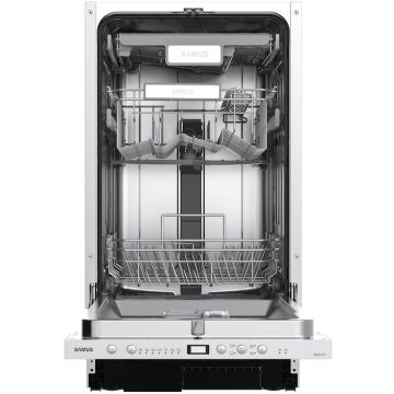 Samus Masina de spalat vase incorporabila Samus SBDS410.7, 10 seturi, 7 programe, Clasa energetica E, Afisaj electronic, Argintiu