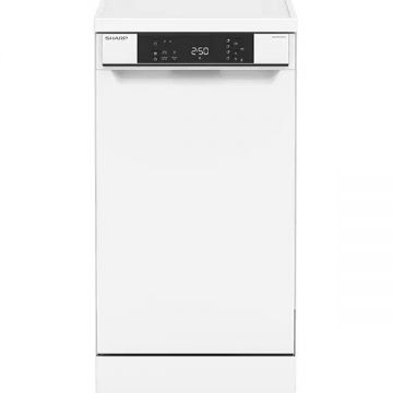 Sharp Masina de spalat vase SHARP QW-NS1CF49EW-EU, 10 seturi, 4 programe, 45 cm, Clasa E, Alb