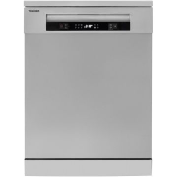 Toshiba Masina de spalat vase independenta Toshiba DW-14F5S, 14 seturi, 6 programe, Clasa D, 60 cm, Inox
