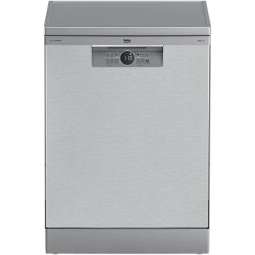 Beko Masina de spalat vase Beko BDFN26441XC, 14 seturi, 6 programe, Clasa C, AutoDoor Opening, Motor ProSmart Inverter, 60 cm, Inox