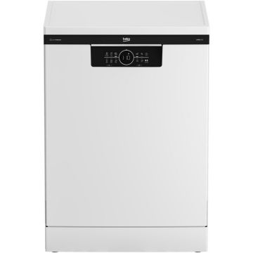 Beko Masina de spalat vase Beko BDFN26450WC, 14 seturi, 6 programe, SilentWash, SteamGloss, Time Delay, Child lock, AutoDoor Opening, Clasa B, 60 cm, Alb