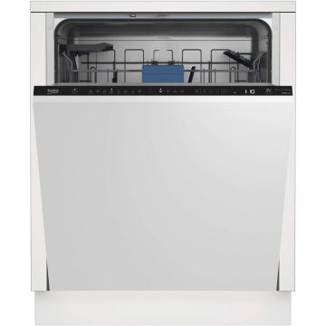 Beko Masina de spalat vase incorporabila Beko BDIN384D0C, 14 seturi, 8 programe, HygieneIntense, AutoDoor Opening, Quick&Shine, Clasa C, 60 cm, Alb