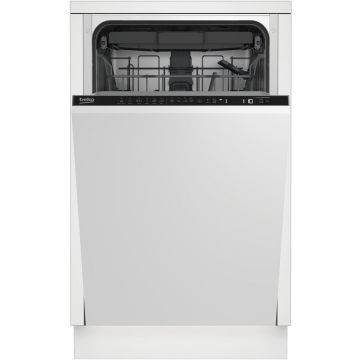 Beko Masina de spalat vase incorporabila Beko BDIS35030, 10 seturi, 6 programe, 45 cm, Clasa D, SteamGloss, AquaIntense