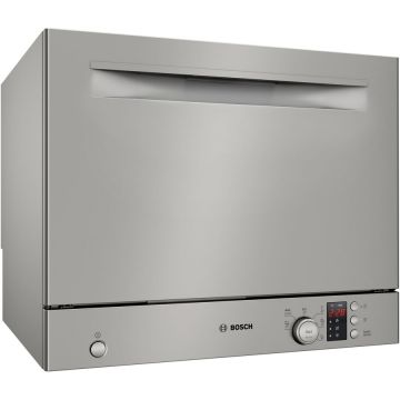BOSCH Masina de spalat vase Bosch SKS2ITI00E, 6 seturi, 6 programe, ExtraDry, EcoSilence Drive, Clasa E, 45 cm, Inox anti-amprenta