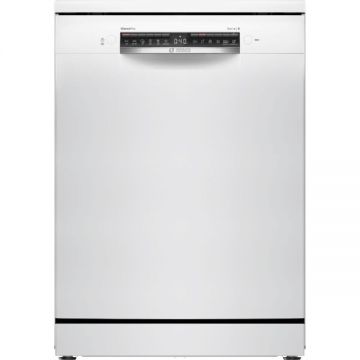 BOSCH Masina de spalat vase Bosch SMS4EVW08E, 14 seturi, 6 programe, EfficientDry, Sistem Rackmatic, Home Connect, EcoSilence Drive, Tab-count, Clasa B, 60 cm, Alb