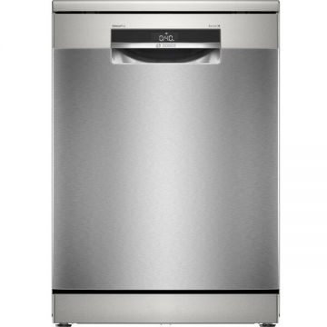 BOSCH Masina de spalat vase Bosch SMS6ECI15E, 14 seturi, 6 programe, ExtraDry, Silence Plus, Sistem Rackmatic, Home Connect, EcoSilence Drive, Tab-count, Clasa A, 60 cm, Inox anti-amprenta