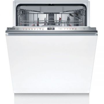 BOSCH Masina de spalat vase incorporabila Bosch seria 6 SMD6ECX12E, Clasa A, HomeConnect, ExtraDry, Sertar MaxFlex, 14 seturi, 60 cm, 6 programe, Alb