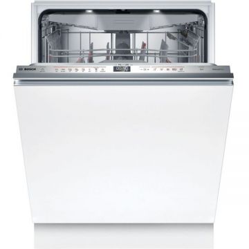 BOSCH Masina de spalat vase incorporabila Bosch SMV6ECX10E, 14 seturi, 8 programe, ExtraDry, Sistem Rackmatic, Silence Plus, TimeLight, EmotionLight, Tab-count, EcoSilence Drive, Home Connect, 60 cm, Clasa A, Alb