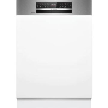 BOSCH Masina de spalat vase semi-incorporabila Bosch SMI6ZCS16E, 14 seturi, 8 programe, Silence Pro, Perfect Dry, Sistem Rackmatic, TimeLight, EmotionLight, Tab-count, EcoSilence Drive, Home Connect, 60 cm, Clasa B