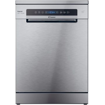 CANDY Masina de spalat vase Candy Rapido CF 4C6F0X, 14 seturi, 8 programe, Clasa C, Wi-Fi, Wash & Dry 35', Motor Speed-Drive Inverter, Automatic Open Door, 60 cm, Inox