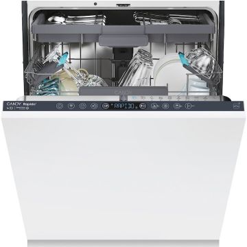 CANDY Masina de spalat vase incorporabila Candy Rapido CI 6B4S1PSA, 16 seturi, 10 programe, Clasa B, Motor Inverter, Wi-Fi, Bluetooth, 3 cosuri, Power Wash, Automatic open door, Add-dish, Wash&Dry 35’, Maxi Tub, 60 cm