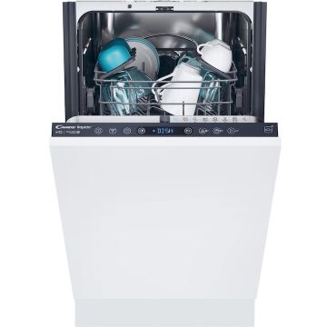 CANDY Masina de spalat vase incorporabila Candy Rapido CI0C7SB0FA, 10 seturi, 8 programe, Clasa C, WiFi, Motor inverter, Wash & Dry 35', Automatic Open Door, 45 cm