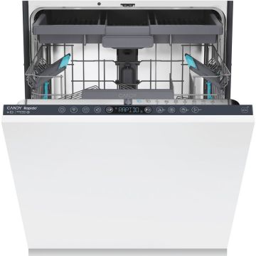 CANDY Masina de spalat vase incorporabila Candy Rapido CS 6B0S3PSA, 16 seturi, 10 programe, Clasa B, WiFi+Ble, Wash & Dry 35', Motor Speed-Drive Inverter, Automatic Open Door, Floor light, 60 cm, Alb